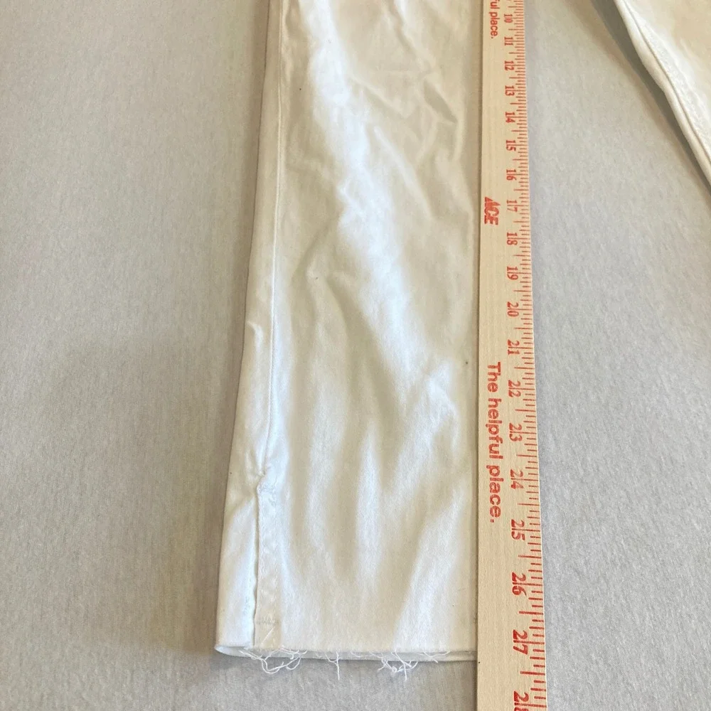 NEW Kensie Jeans 4/27 (26x27) Violet High Rise Skinny White Raw Hem Denim NWT